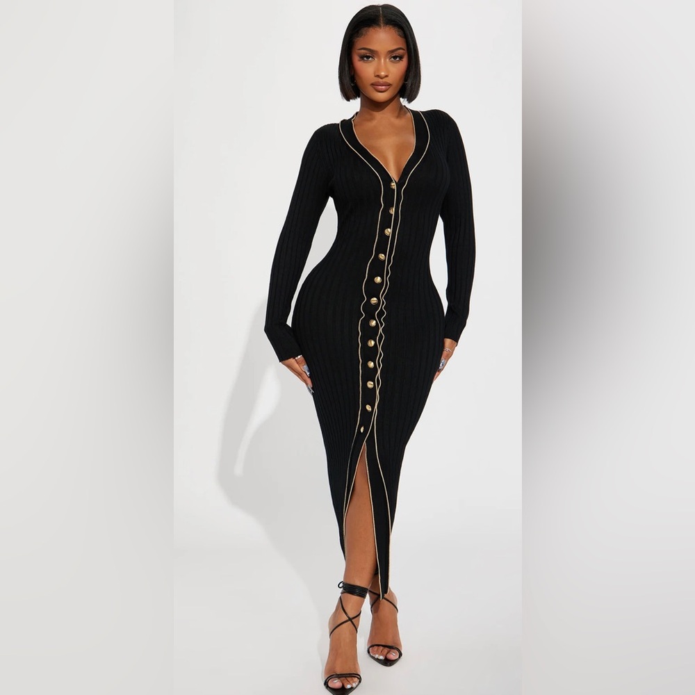 Fashion Nova Stephanie Sweater Maxi Dress